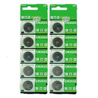10 Pcs CR2025 3V Lithium Battery Button Cell for Watch Calculator(pack of 10)