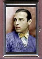 Rudolph Valentino Color Photograph in Bow Tie Decorative Pill Box