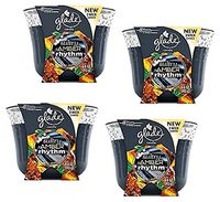 4 Glade Scented Candle Sultry Amber Rhythm 3 wick 6.8oz Limited Edition Glass