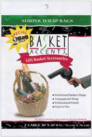 Photo Frog Basket Accents 30 by 30-Inch Shrink Wrap Bags, Large, Clear, 2-Pack