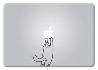 Cat Reaching for MacBook Decal Vinyl Sticker Apple Mac Air Pro Retina Laptop Sticker