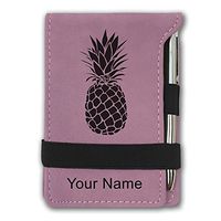 Mini Notepad, Pineapple, Personalized Engraving Included (Pink)