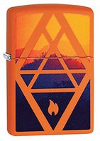Zippo Geometric Flame Design Pocket Lighter