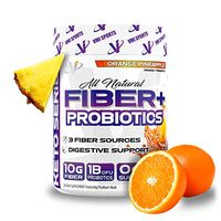 VMI Sports Fiber + Probiotics All Natural Zero Sugar Gluten-Free, Orange Pineapple Flavor, 30 Servings