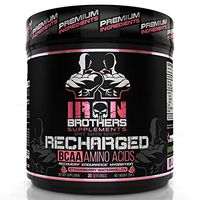BCAA Powder Supplement - Best Intra Workout Formula - Amino Acids for Hydration - Strawberry Watermelon Vegan Instaminos - All Natural Fermented - Non-GMO - Gluten-Free - Ideal 2:1:1 Ratio