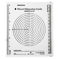 McKesson - Wound Measuring Guide McKesson 5 X 7 Inch Clear Plastic NonSterile - 100/Package - McK