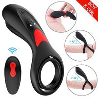 P-Ê-ň-Ï-s Waterproof Rechargeable R-Ï-ň-g Vibrat-ing Silicone Male Delay Exercise Six Toy for Men Vibrantion