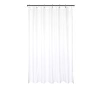 Barossa Design Waterproof Fabric Shower Stall Curtain Liner 42" W x 72" H - Hotel Quality, Machine Washable, White Shower Liner for Bath Tub, 42x72