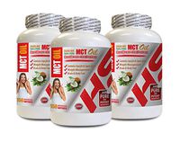 Weight Loss Supplements for Women - 100% Pure - MCT Oil 3600MG - Medium Chain Triglyceride - mct Oil Capsules for Weight Loss - 3 Bottles 450 Softgels