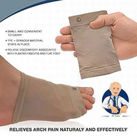 Silicone Gel Arch Support Sleeve, Comfort Cushions Insole, Orthotics Massage Flat Feet Pad Shocks, for Plantar Fasciitis Pain Relief Heel Spur Arch Pain Pronation
