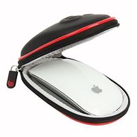 Hermitshell Hard EVA Storage Carrying Case Bag Fits Apple Magic Mouse (I and II 2nd Gen) and Carabiner (Black)