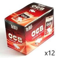 Ocb Cigarette Filter Tips 6mm Long Slim Lot of 12 Boxes 10 Bags Each Wholesale