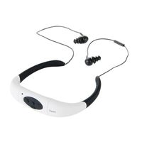 Underwater Swimming Headphones, Neckband Waterproof Sports Headset 6-8 Hours Bluetooth Headset Neckband for Swimming and Running - White