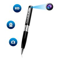 Mini Security Camera CBINHUANG Hidden Camera Pen-HD Mini Spy Camera for Meeting Recording Loop Video Recording Black