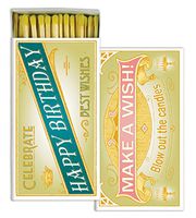 HomArt Matches - Happy Birthday (Set of 12)