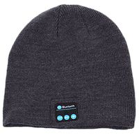 iSuperb Cool Bluetooth Wireless Music Beanie Hat With Microphone & Stereo Headphone Hands Free, Best Christmas Gift (Bluetooth Beanie Grey)