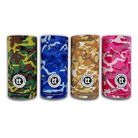 Traveling Tissues Round Cylinder Box Facial Tissues Tubes - 4 Pack, 50 Count Disposable 2 Ply Tissues - Perfect Fit for Car Cup Holder, Travel Bag (Camo)