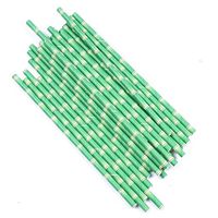 100 Counts Biodegradable Paper Straws,Bamboo Pattern Drinking Straws for Juices, Shakes, Smoothies,Best Suited for Parties, Events and Crafts