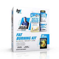 BPI Sports Fat Burning Kit Including Keto Bomb, Keto Weight Loss Fatburner, Cla+Carnitine, Ketogenic Guide Keto Dr. Approved