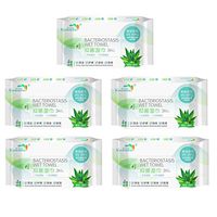 Kengqin Personal Cleansing Wipes Germ Removal Wet Wipes for Hands and Face, 5 Flip-Top Packs