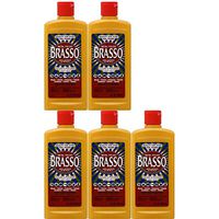 Brasso Metal Polish, 8 oz Bottle for Brass, Copper, Stainless, Chrome, Aluminum, Pewter & Bronze, 8 oz (Pack of 5)