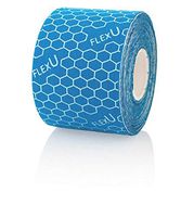 FlexU - Supreme Kinesiology Tape with A Free eBook. Un-Cut, 1 Roll Pack, Blue