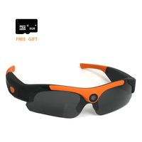 FTON HD 1080P Eyewear Sunglasses Camera Recording DVR Glasses Camcorder+Free 8G Micro SD Card Orange