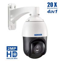 2MP AHD PTZ Security Camera 20X Optical Zoom HD 1080p 4-in-1 TVI/AHD/CVI/CVBS Video Surveillance Dome Camera - Waterproof, Night Vision, Medium Speed, Coaxial System (20X HD Analog PTZ Dome)