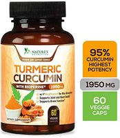 Curcumina Curcuma Potencia Maxima 95% Curcuminoides 1950Mg 60 Capsules