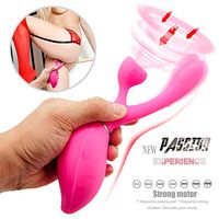 2 in 1 Powerful Personal Mássager USB Rechargeable Wireless Remote Control Vibretror Invisible Body Mássagers for Women Couples Tshirt