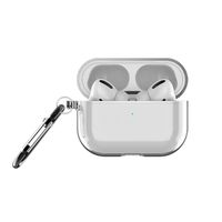 Airpods Pro Case,Clear Cute Carrying Case with Keychain for AirPods Pro Charging Case [2019 Release] Shock-Absorbing Soft Slim Silicone Case Skin Almostly Transparent