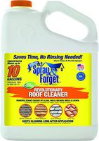 Spray & Forget Revolutionary Roof Cleaner Concentrate, 1 Gallon Bottle, 1 Count, Outdoor Cleaner, Mold Remover, Mildew Remover