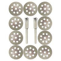 Elevin(TM) 10PCS Diamond Cutting Wheel Saw Blades Cut Off Discs Set Rotary Tool Replacement