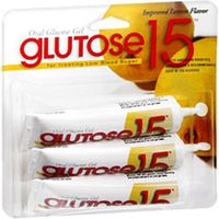 Glutose 15 gm Oral Glucose Gel, One Dose Tube with Lemon Flavour - 3 Ea by Glutose