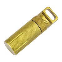 WEIYE Military Grade Air-Tight EDC Accessory Case, 1PCS Waterproof Pill Fob Capsule/Match Case Battery Holder Case, Outdoor Survival Storage Container Dry Box - 3.93"