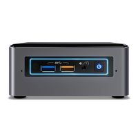 Intel NUC NUC7i5BNH Mini PC/HTPC, Intel Dual-Core i5-7260U Upto 3.4GHz, 4GB DDR4, Intel 180GB SSD, WiFi, Bluetooth, Thunderbolt 3, 4k Support, Dual Monitor Capable, Windows 10 Pro