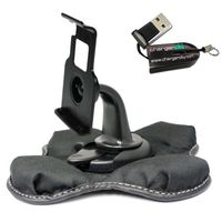 Magellan Maestro 3200 3210 3225 3250 4200 4215 4225 4245 4250 4350 4370 GPS Portable Dashboard Friction Mount Kit by ChargerCity w/ Micro SD USB Card Reader, Bracket Cradle & Beanbag Dash Mount
