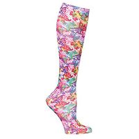 Celeste Stein Moderate Compression Knee High Stockings Wide Calf - Artistic Butterflies