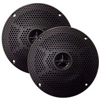 SeaWorthy SEA5632B 6.5 Marine Speakers Pair Round 2-Way 100W Black Consumer Electronics