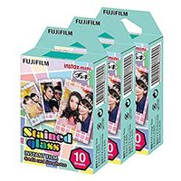 Fujifilm Instax Mini Stained Glass 30 Film for Fuji 7s 8 25 50s 90 300 Instant Camera, Share SP-1 Printer