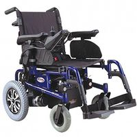 CTM - HS-6200 - Folding Power Chair - 18" x 18" Seat - Blue