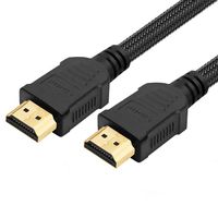 4K HDMI Nylon Cable, CENTROPOWER 6ft High Speed 18Gbps HDMI 2.0 Cable Cord with Ethernet Audio Return(ARC), 1 Pack