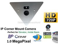 CCTV Spy Corner Mount Hidden Security Camera 1.0 MegaPixel (720P) with 2.8mm Lens
