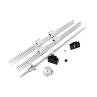 CNCCANEN Ball Screw SFU/RM1605-1200mm + SBR16-1200mm Linear Rail Set Linear Slider Shaft Rod Guide for CNC DIY Automated Machines and Equipments