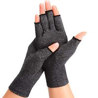 Rheumatoid Arthritis Gloves - Compression for Osteoarthritis, Rsi, Fingless Gloves for Typing, Cooking, Daily Works