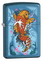Zippo Lighter: Koi Fish - Cerulean 78300