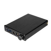 HIFI 3.5mm/6.35mm 24Bit/192KHz DAC with Amplifier for High-end Headphone, DAC with AK4490 DSD Supported POP Songs Tuning Style, Amplifier 600 Ohm Headphone Supported for K701 HD650 DT990(US Plug)