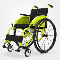 Sports and Leisure Wheelchairs, Self Propelled Wheelchair Aluminium Ally Ultra Lightweight Folding,Seat Belt,Universal Wheel