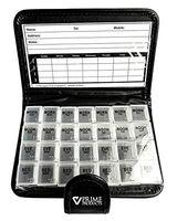 Portable 7 Day Weekly Pill Organizer with Removable Sectioned Trays for Morning, Noon, Evening and Bedtime. Ideal for Traveling and to Store Medication, Vitamins & Supplements | Includes Travel Case
