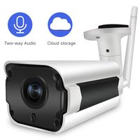 WiFi Camera Outdoor, SDETER IP Security Cameras, 1080P HD Two-Way Audio Waterproof Bullet Cam with Cloud Service Motion Detection for Indoor Outdoor, 128GB Micro SD Card Support
